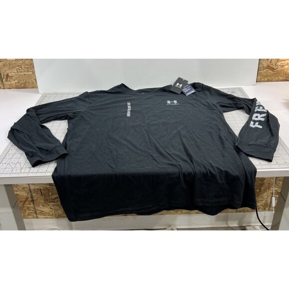 Under Armour Other - Under Armour Men's Freedom Flag Long Sleeve Shirt Black 2XL Loose Fit NWT